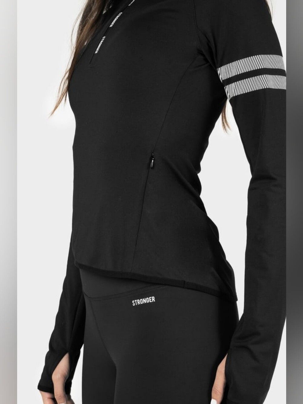 Stronger Label Power Half Zip Hoodie